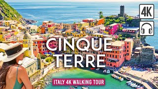 Cinque Terre 4K Walking Tour - Manarola Vernazza Riomaggiore Italy 4K Ultra Hd60Fps