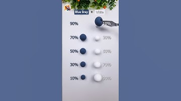 Blue Grey Vs White Satisfying color mixing acrylic color Ep 617 #colorixing #colors #shorts