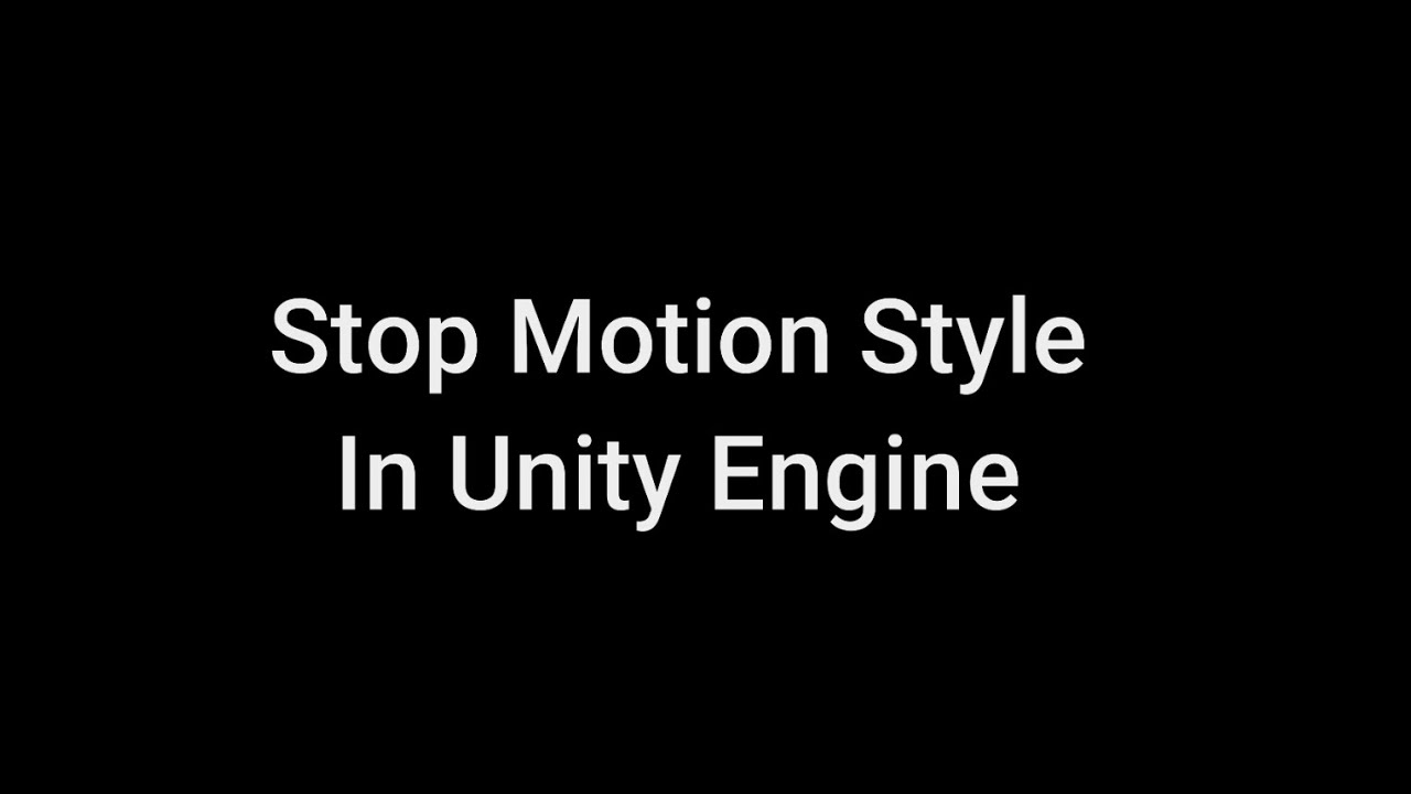 Stop Motion Animation Exporter - Unity Engine Tool - YouTube