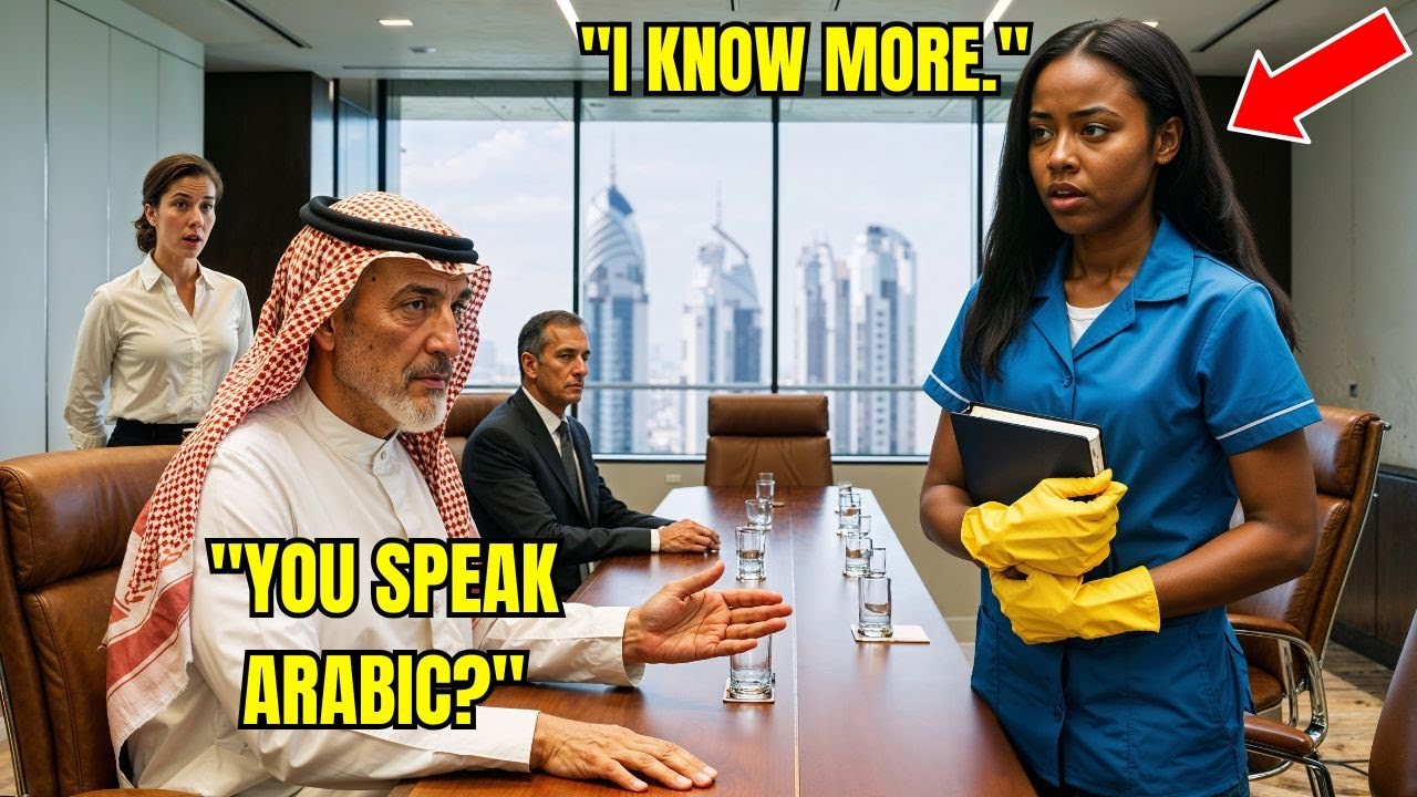 Furious Arab Billionaire Was Leaving—Until the Black Janitor Spoke Fluent Arabic and He Froze