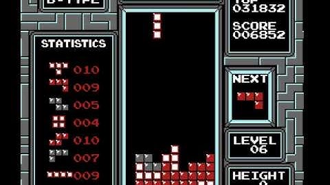 Retro Game-6 | Tetris (NES) Level 6 B-Type