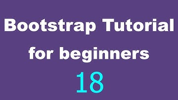 Bootstrap Tutorial for Beginners - 18 - Navigation bar