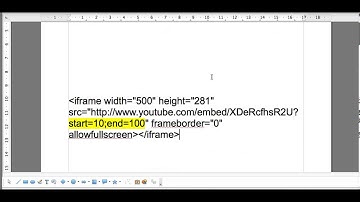 Screencast showing how to crop a YouTube video and then embed it into Moodle