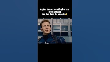 Watch your language 😂 #captainamerica #ironman #shortsfeed #avengers #edit #mcu #viralvideo #marvel
