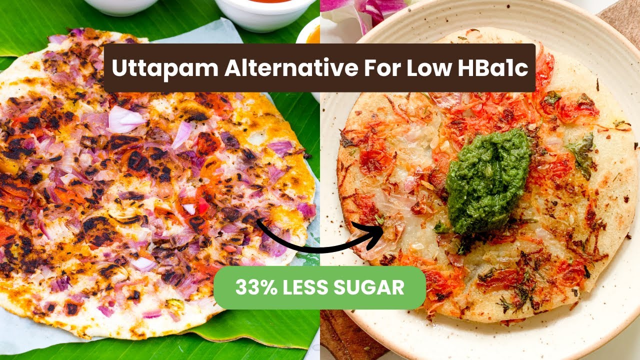 Uttapam Alternative For Low HBa1c | Diabetic Friendly Breakfast Recipe