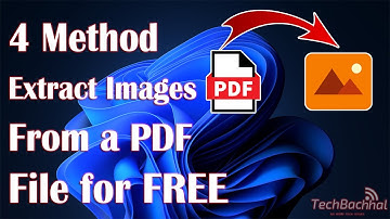 Extract Images From A PDF File For Free - 4 Fix How To
