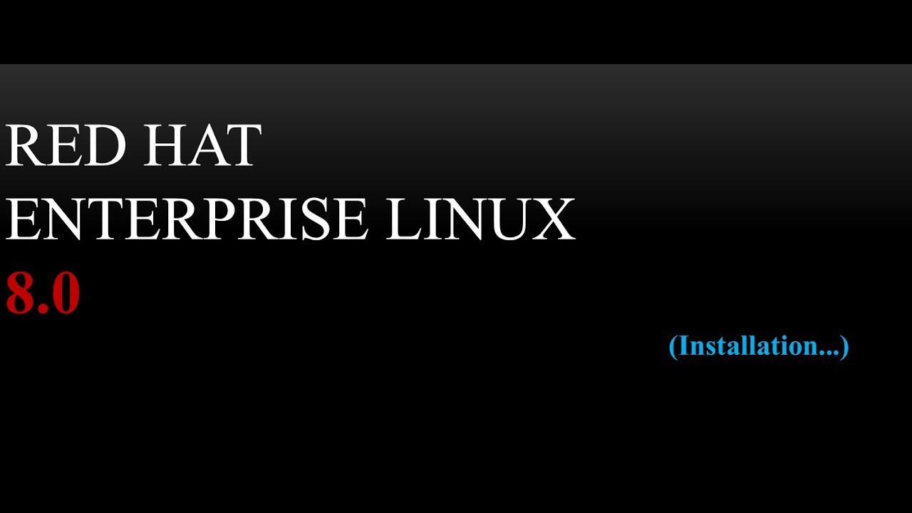 How to install rhel 8 youtube