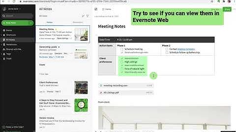 Troubleshoot issues syncing content across devices in Evernote