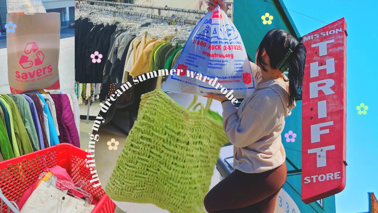 thrift with me for my dream summer wardrobe + haul 🌼 *pinterest inspired*