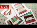 🔴 LIVE REPLAY! Holiday Card Series 2020 - Day 24 - Colorful Strips of Paper