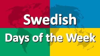 Learn Swedish part 1 | Days of the Week