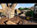 Burning The Pile, Driveway Update & Concrete Raised Bed Removal! 💪🔥🚜 // Garden Answer