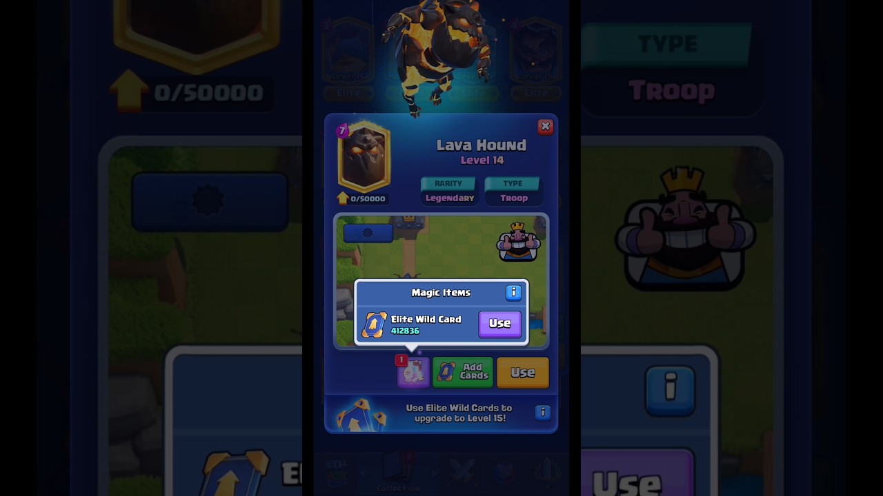 Lava Hound Elite Level 😱 In Clash Royale 2024 🔥 #shorts