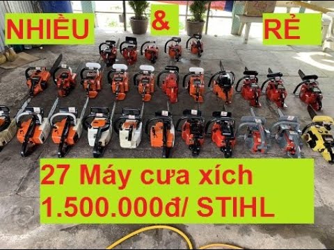 Máy cưa xích Nhật bãi đẹp & rẻ giá 1tr5 ship hàng trên toàn quốc.Lô khủng 27 máy tha hồ lựa 5/11/19