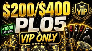 VIP YOLOF1 Takes on Firmino999 @ $200/$400 PLO5! | CoinPoker High Stakes Action screenshot 1
