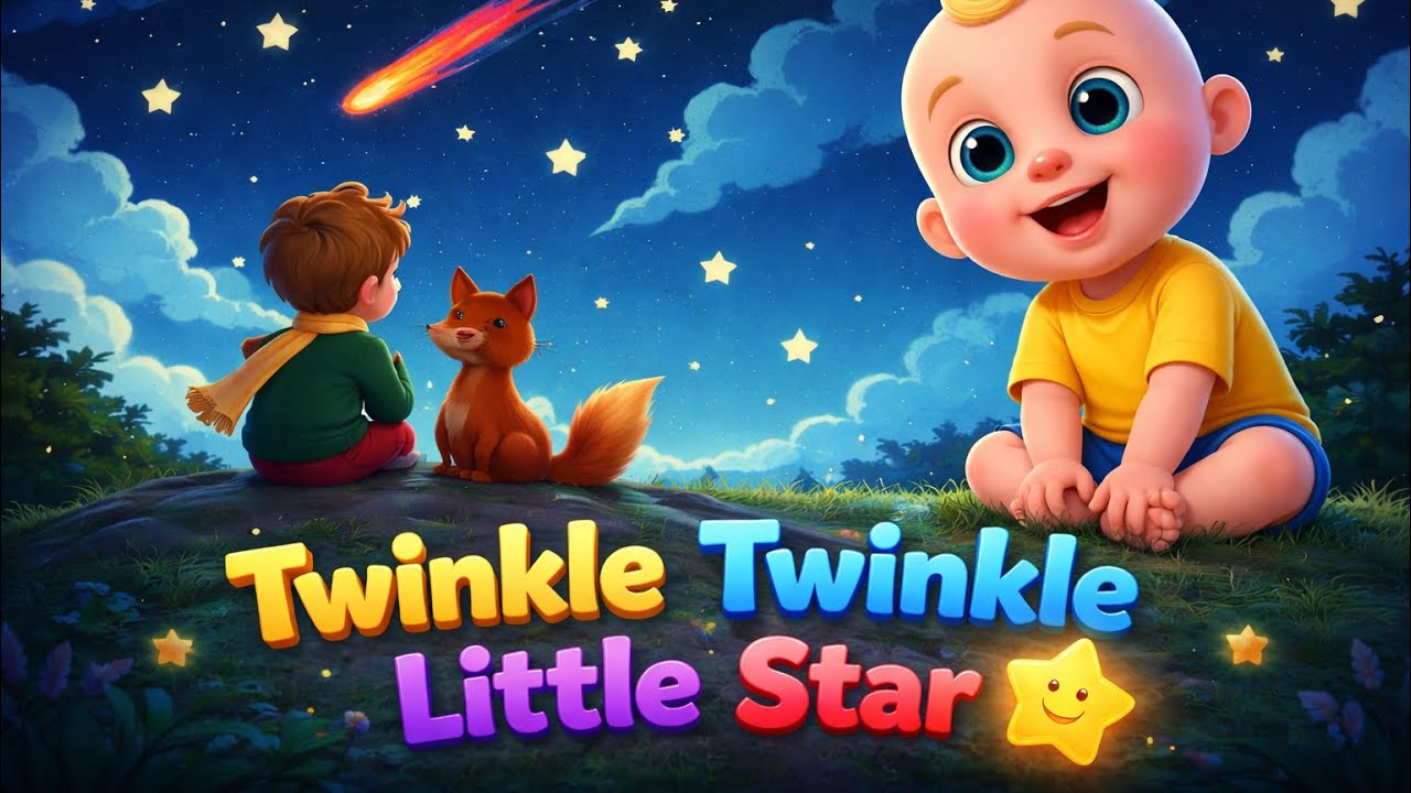 📌 Twinkle Twinkle Little Star ⭐🎶 | Cute Babies Night Song 🧸 | Baby Bubbles