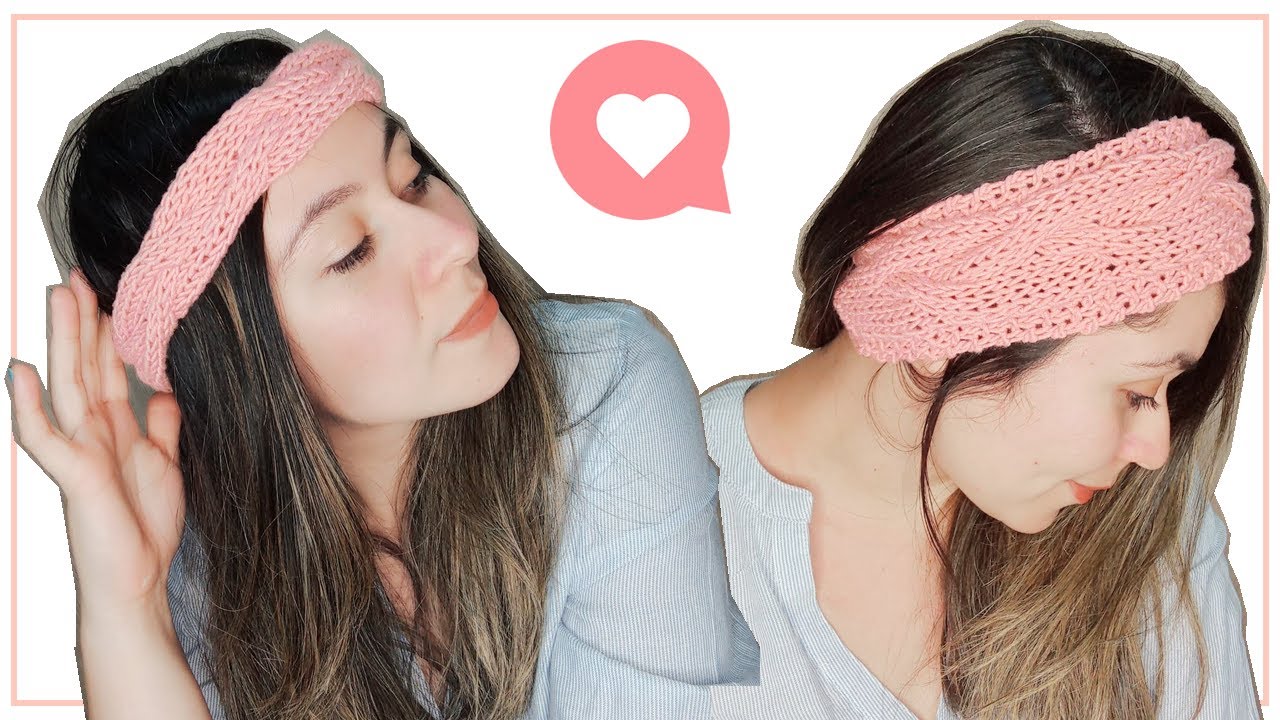 [TRICÔ PASSO A PASSO] - Faixa de Cabeça no Tricô ✿ Receita Para Iniciantes no Tricô - Fio Âme #261