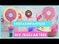 IDEAS DE DONAS PARA FIESTAS / FIESTAS INFANTILES IDEAS 🍩 / CENTROS DE MESA PARA FIESTAS🍩🍦