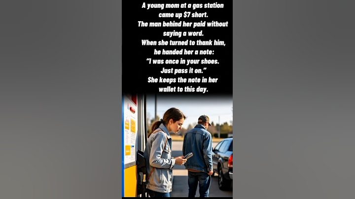 The Gas Station Note⛽📝🧑 #wholesome #heartwarmingstories