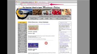 Finding ASIJ's Subscription Databases Revised