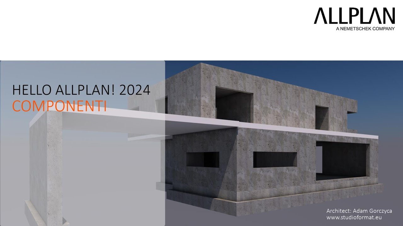 Hello Allplan 2024 - Componenti 1 - YouTube