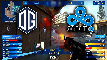 Cloud9 vs OG - IEM Katowice 2021 - OVERPASS Highlights
