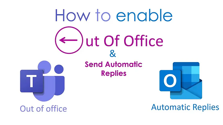 How to enable Out Of Office & send automatic replies | Outlook | Teams | Latest 2021