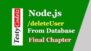 #9 how to create RESTful API with Nodejs in Hindi | Delete user from database| delete Method in node