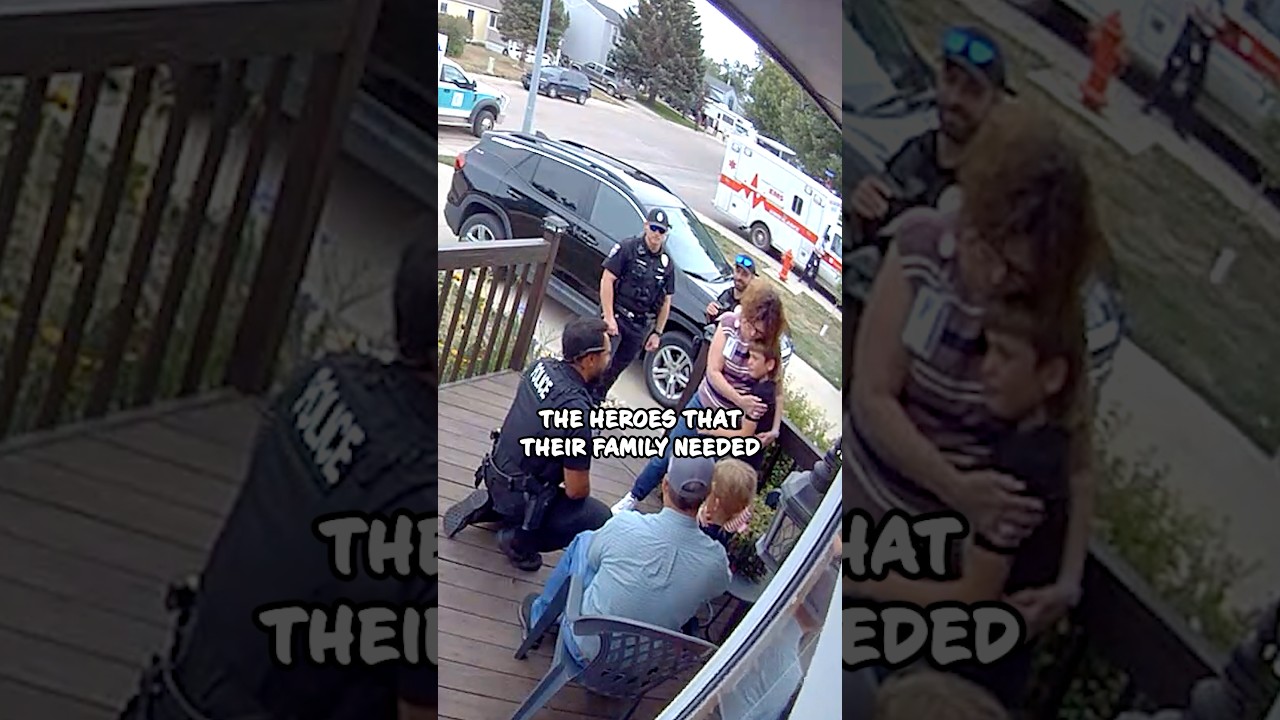 Two Brave Kids Call for Help & Save Their Mom 🙏👮&zwj;♂️ #shorts