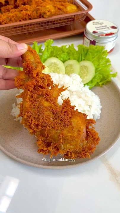 Bikin AYAM GONDRONG yuk‼️ #ayamgoreng #ayamkremes #resep #shorts