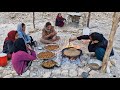 Iran Nomadic Life | Stone Shelter for Loyal Dog + Mixing Mountain Pistachios, Almonds &amp; Wheat 🏔️🐕