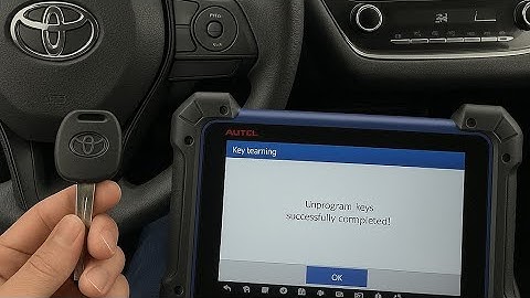 Toyota Camry 2019 all key lost using Autel IM 608