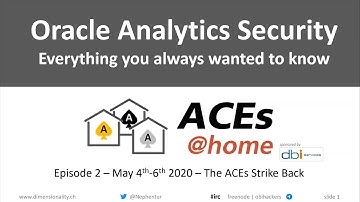 Becky Wagner, Christian Berg: "Oracle Analytics Security - Everything you ever wanted to know..."