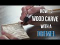 How to Wood Carve/Power Carve with a Dremel - Make a Gift Box!