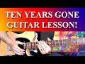 TEN YEARS GONE GUITAR LESSON How To Play TEN YEARS GONE By Led Zeppelin #ledzeppelin #jimmypage