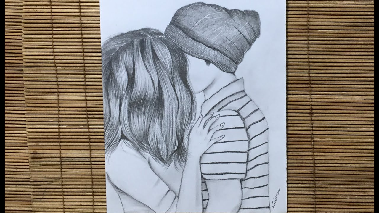 How to Draw a Romantic Couple // Valentine's Day Drawing // Easy