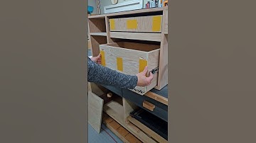 Installing Bottom Drawer Slides #cabinet