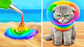 Crazy-Meowzy Сat Makeover 🙀🌞 Testing Gadget For Hot Summer 🌈 Pet Playtime Paradox by Meow-Some