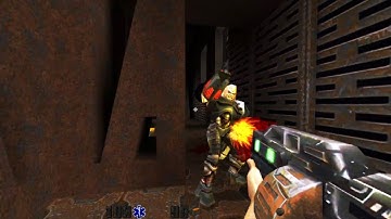 KMQuake 2 - Unit 1 (Normal) - Neural Upscale Texture Mod