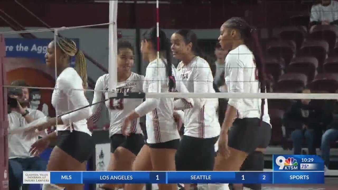 NMSU defeats UTEP volleyball 3-2