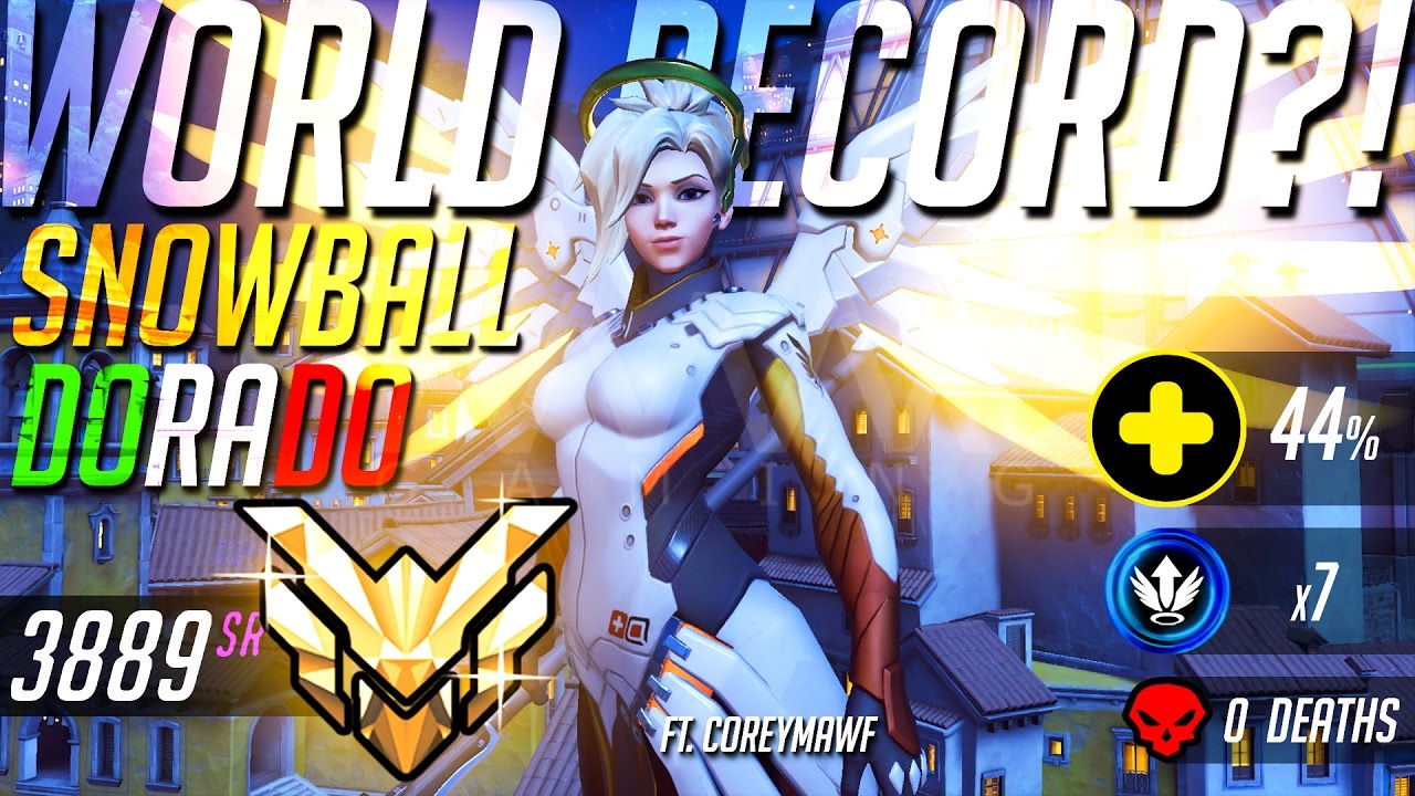 WORLD RECORD?! DORADO SNOWBALL | MASTER MERCY FULL GAME ft. coreymawf | Road to Grandmaster EP.2