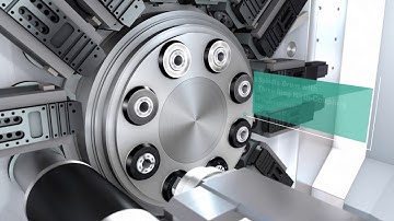 INDEX iXperience Days MS40-8 Multispindle Demo, Aerospace Connector.