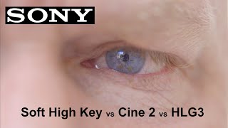 SONY ZV-E10 HLG3 vs Cine2 vs Soft High Key. screenshot 2