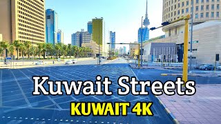 Kuwait City Tour and Streets Towers vehicles | 4K View of Kuwait city | Beautiful Mosque of Kuwait.