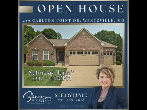 239 CARLTON POINT DRIVE, Wentzville, MO home video tour