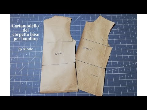 📐🖋️✂️Come fare il cartamodello del corpetto base per bambini