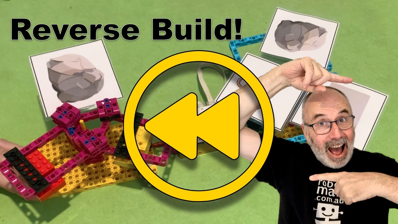 REVERSE video of my Rock Paper Scissors construction!