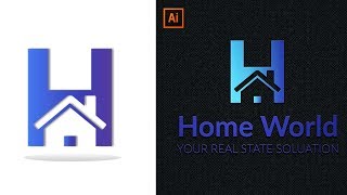 How To Design a Real Estate Logo in Adobe Illustrator || Easy & Simple Tricks