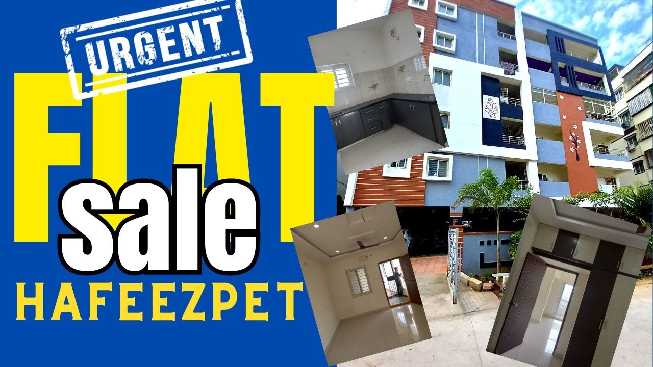 Semi furnished 3bhak flat for sale @ Gopal nagar Hafeezpet 