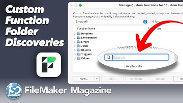 Custom Function Folder Discoveries